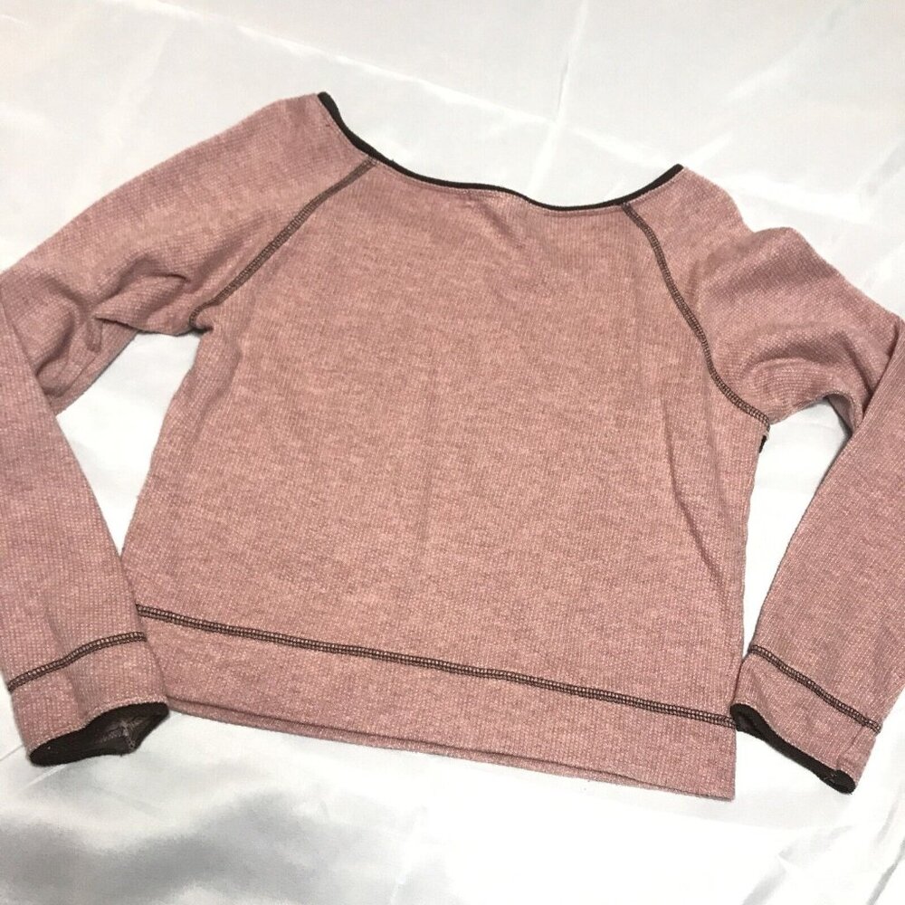 Be Right Back Junior  Medium Women’s Dusty Pink Crop Sweatshirt 07 Graphics - Picture 6 of 12